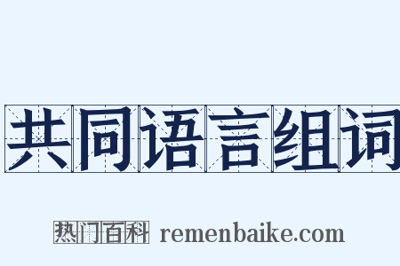 共同语言组词是什么意思的图片